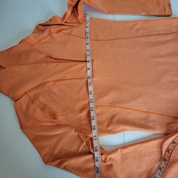 Ladies Cutter & Buck Shoreline Half Zip Pullover Orange Size XS Pocket - Picture 3 of 12